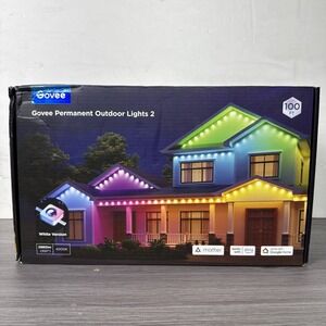 Govee‎ Permanent Outdoor Lights 2 100ft White Version New Sealed Box H705E